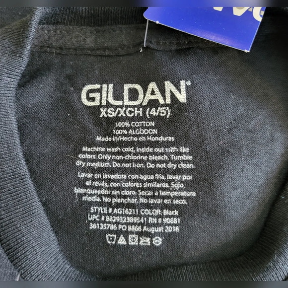 NWT Gildan Black‎ Short Sleeve Zombies Tshirt Size XS 4/5 - Picture 2 of 3